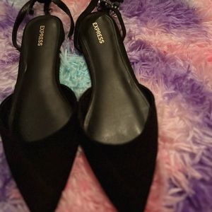 Flat sandals from Express. Never worn. Rhinestone straps. Size 9.